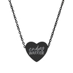 Engraved Endo Warrior Heart Necklace