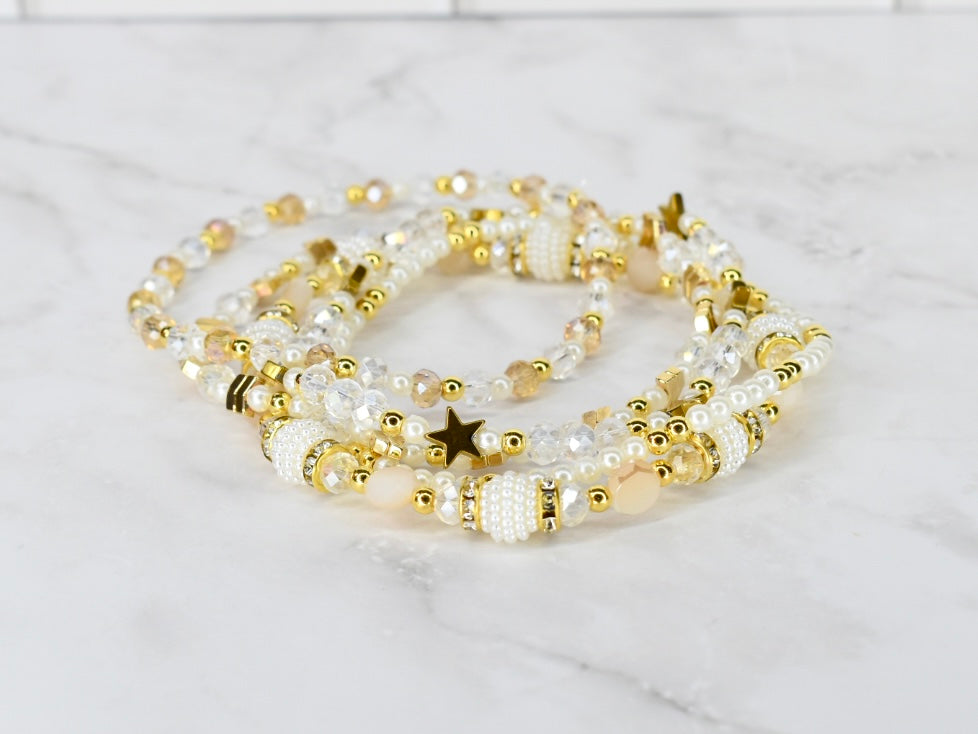 Starlight Shimmer Bracelet Collection - 5 Piece Set