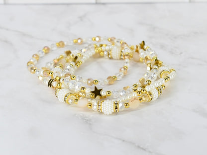 Starlight Shimmer Bracelet Collection - 5 Piece Set