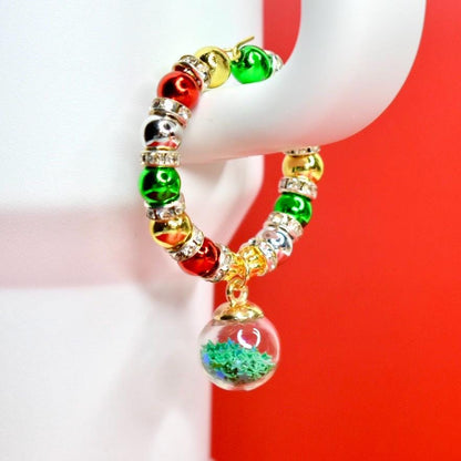 Christmas Ornament Tumbler Handle Charm Bracelet