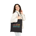 Endo Warrior Tote Bag | Endometriosis Awareness Cotton Canvas Tote