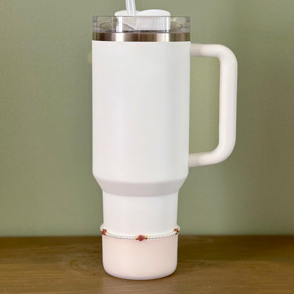 Pink and Gold Beaded Bracelet