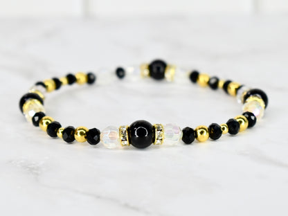 Happy New Year Black Honey Bracelet Stack - 5 Piece Set