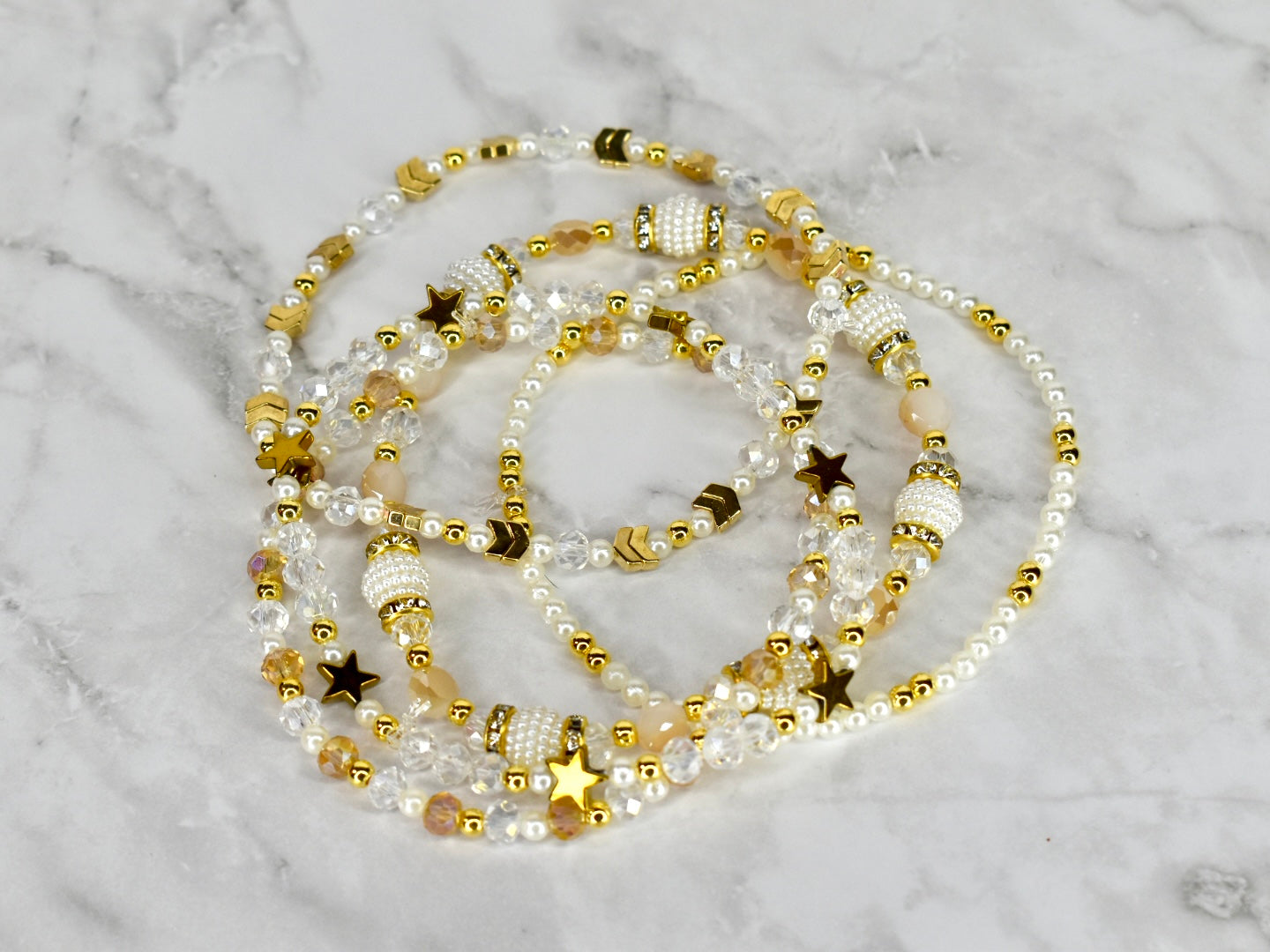 Starlight Shimmer Bracelet Collection - 5 Piece Set