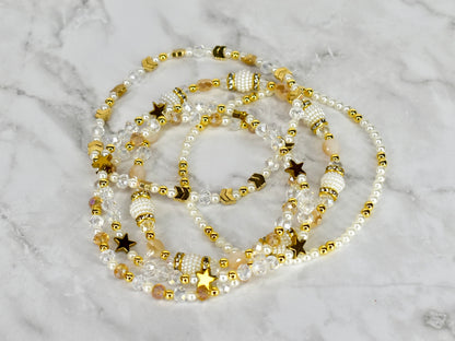 Starlight Shimmer Bracelet Collection - 5 Piece Set