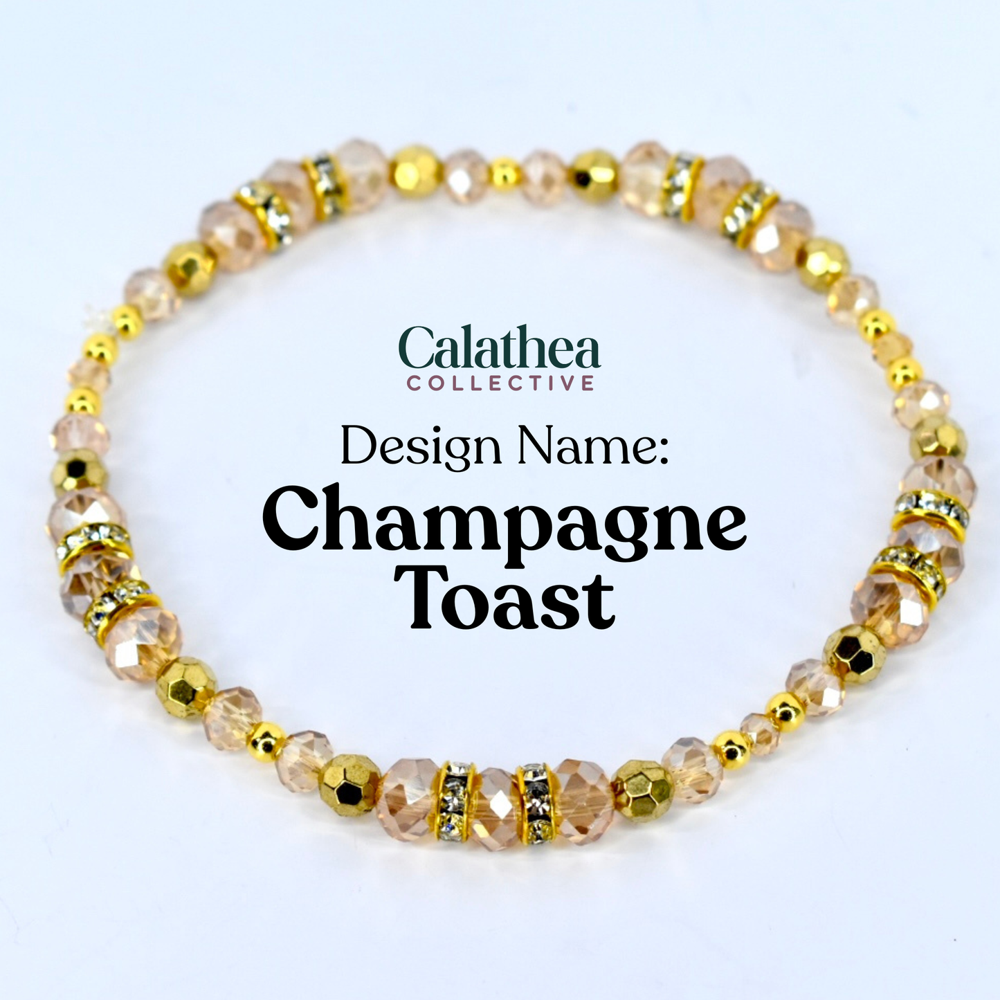 Champagne Toast bracelet for Stanley cup or wrist