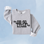 SPORT GRAY — Oh So Cycle Branded Crewneck Sweatshirt