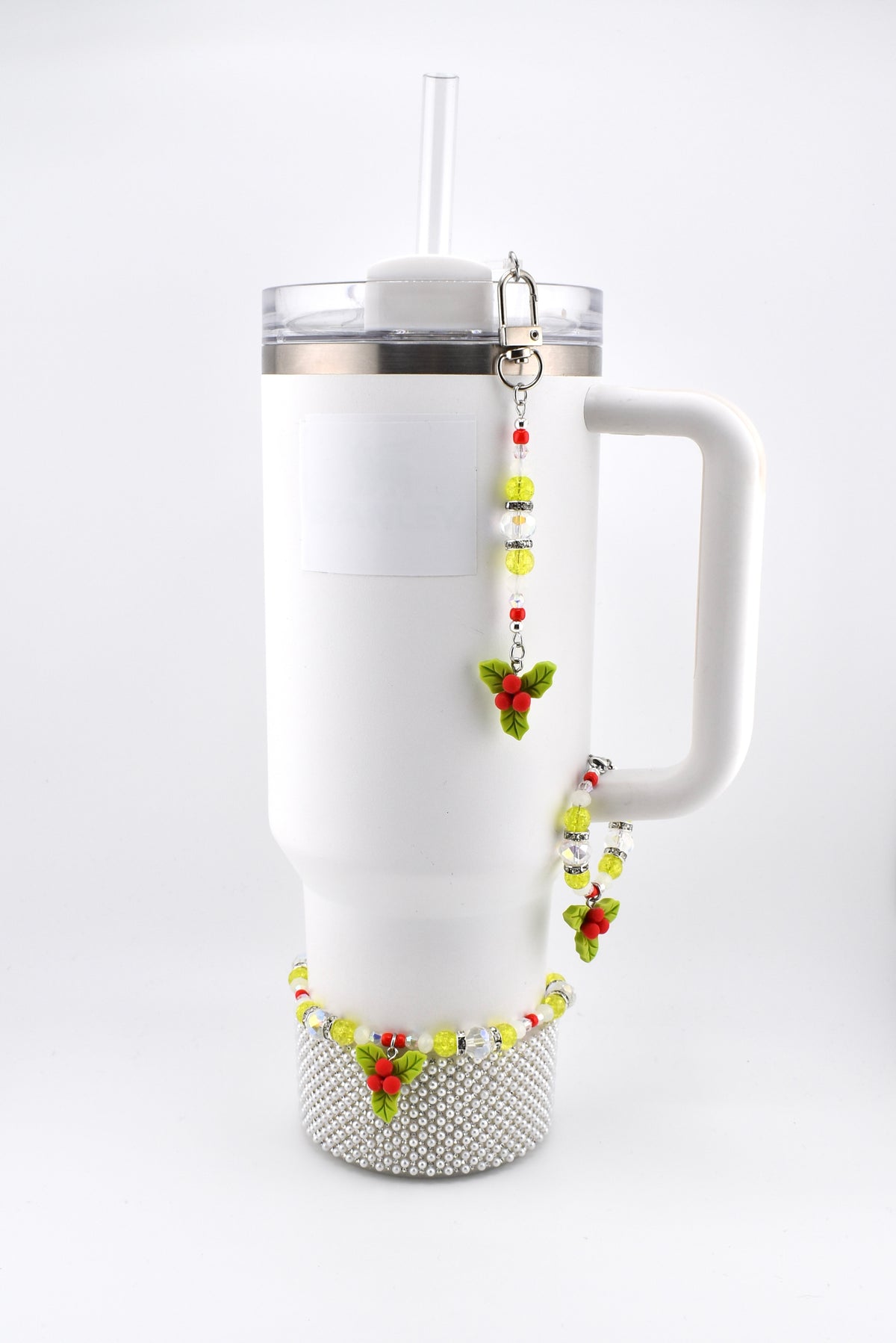 Christmas Holly Tumbler Accessory Bundle