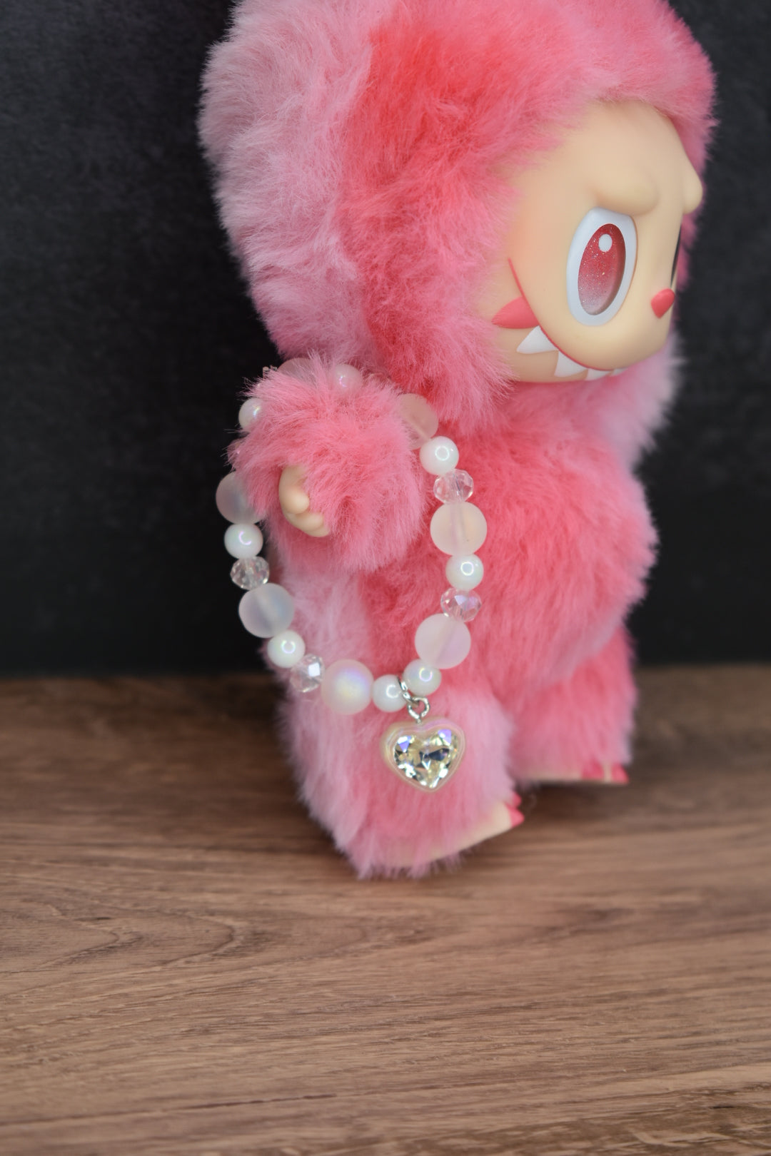 Pearl Heart Necklace for Labubu