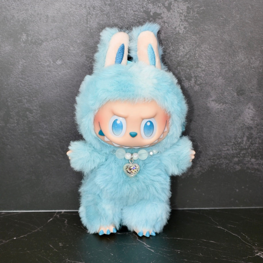 Pearl Heart Necklace for Labubu