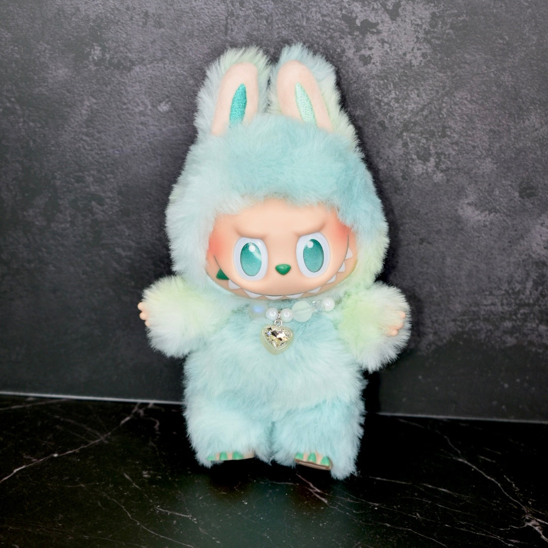 Pearl Heart Necklace for Labubu