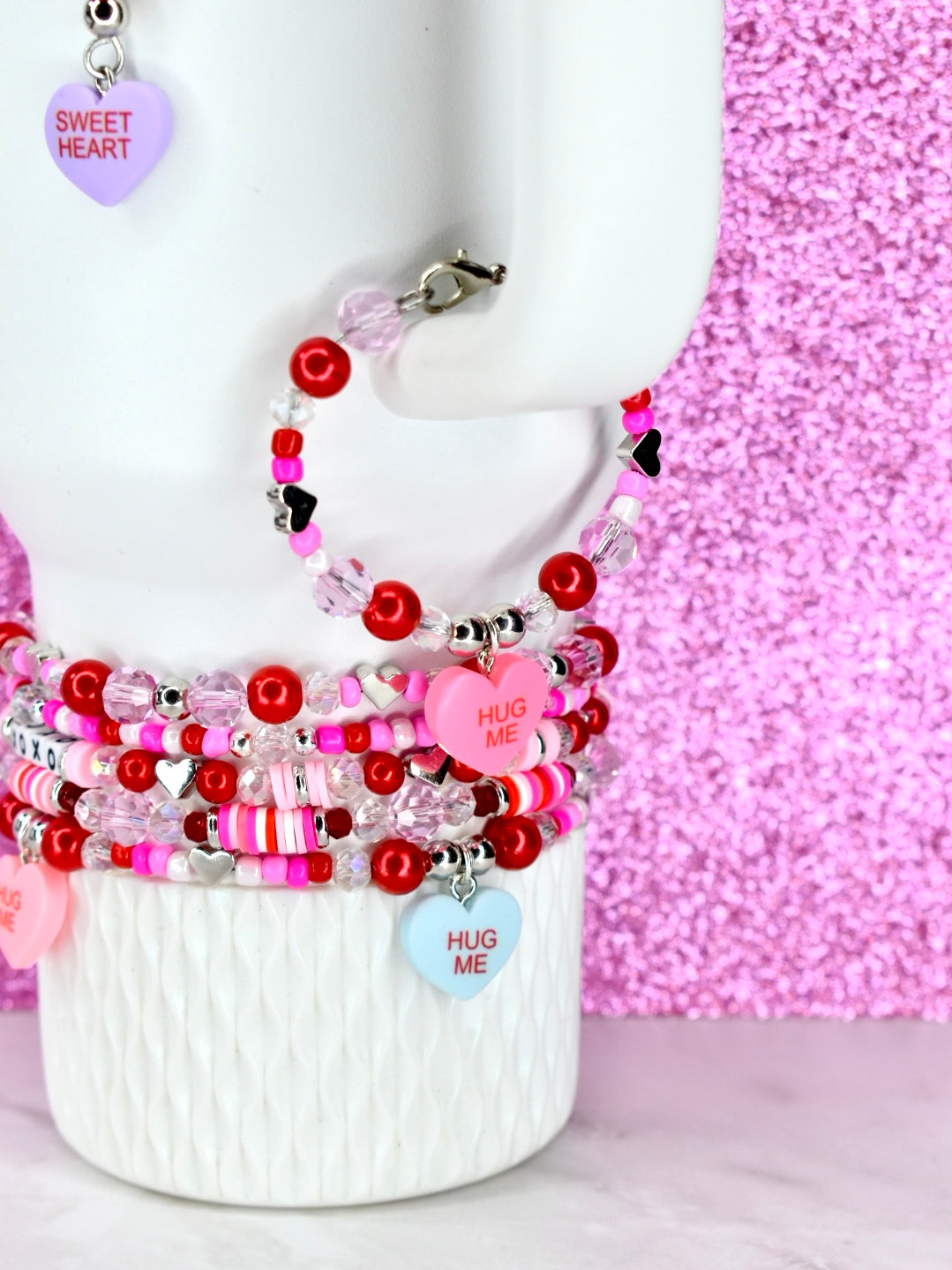 Valentine's Day Tumbler Handle Bracelet