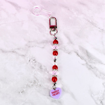 Valentine's Day Tumbler Straw Charm or Bag Charm