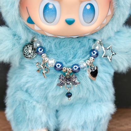 Starry Disco Charm Necklace for Labubu Dolls