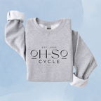 SPORT GRAY — Oh So Cycle Branded Crewneck Sweatshirt