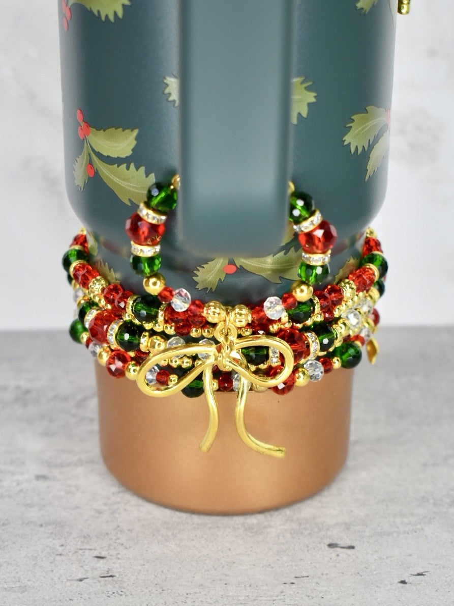Holiday Botanical Tumbler Handle Bracelet