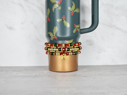 Holiday Botanical Bracelet Stack - 5 Piece Set