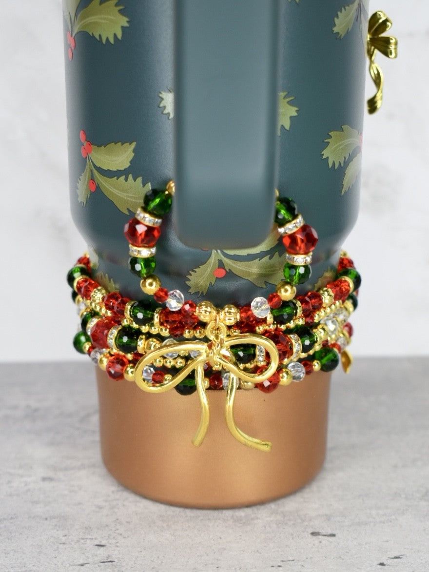 Holiday Botanical Tumbler Handle Bracelet