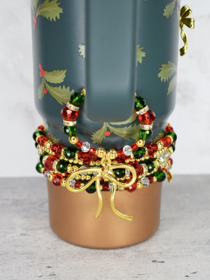 Holiday Botanical Tumbler Handle Bracelet