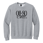 SPORT GRAY — Oh So Cycle Branded Crewneck Sweatshirt