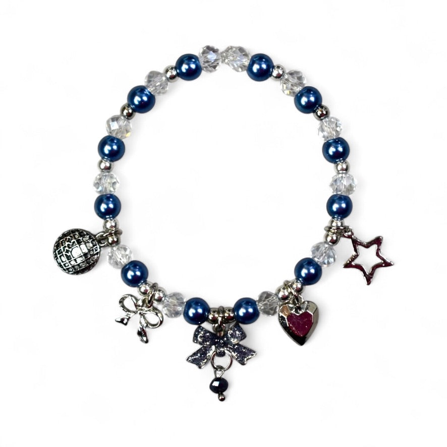 Labubu charm necklace with beads