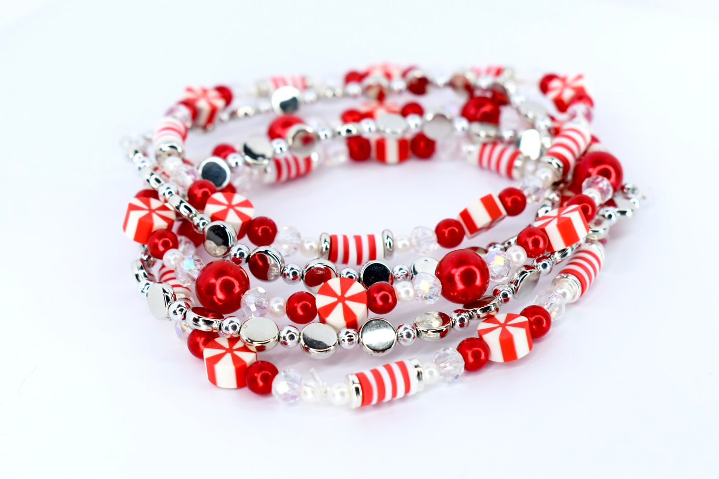 Wrist or tumbler bracelets closeup