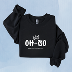 BLACK — Oh So Cycle Branded Crewneck Sweatshirt
