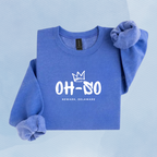 HEATHER DEEP ROYAL — Oh So Cycle Branded Crewneck Sweatshirt