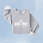 SPORT GRAY — Oh So Cycle Branded Crewneck Sweatshirt