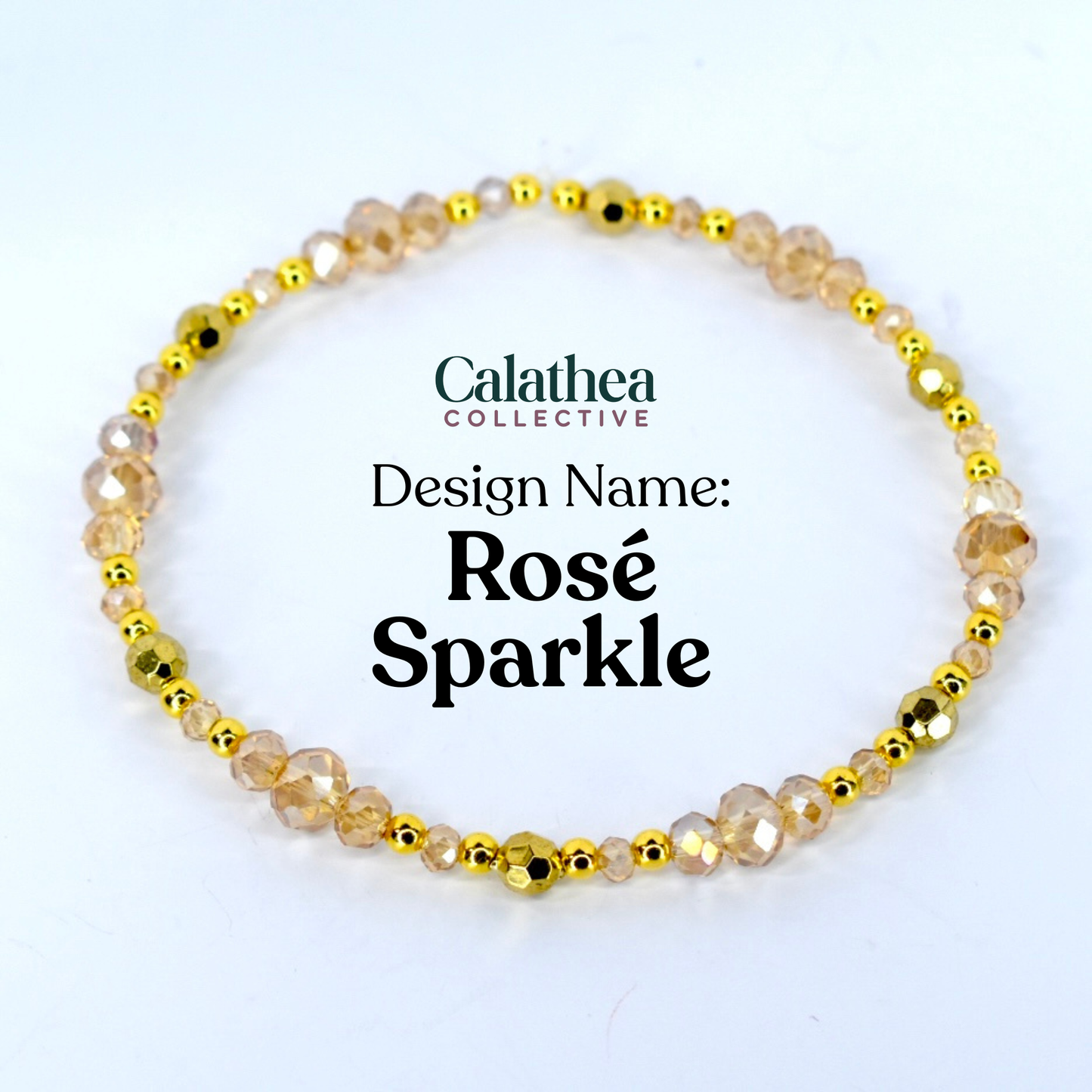 Rose Sparkle bracelet for Stanley or wrist