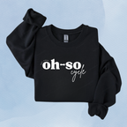 BLACK — Oh So Cycle Branded Crewneck Sweatshirt