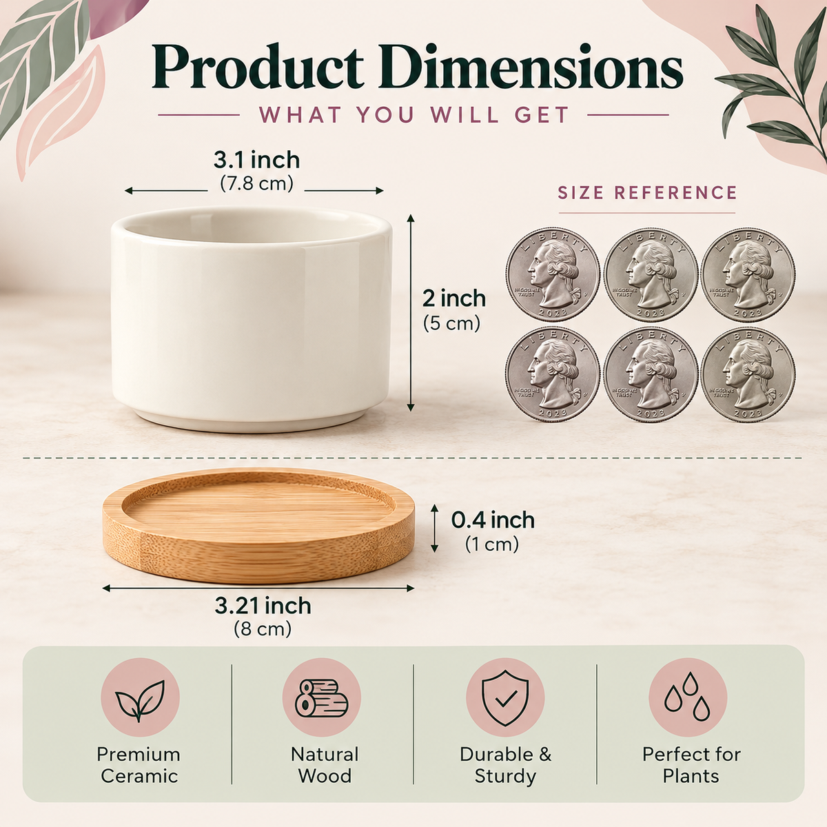 Decorative ceramic succulent pot customized with a unique design, perfect for personalized gifts and plant lovers.