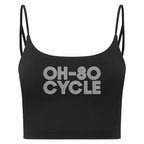 Oh-So Cycle Branded Luxe Sports Bra Crop Top