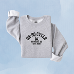 SPORT GRAY — Oh So Cycle Branded Crewneck Sweatshirt