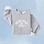SPORT GRAY — Oh So Cycle Branded Crewneck Sweatshirt