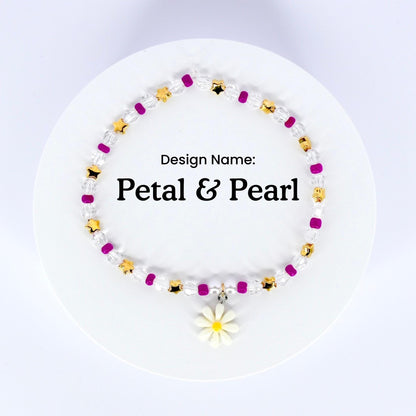 Magenta and Gold Bracelet Collection