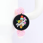 Sparkly Teacher Tumbler Handle Bracelet