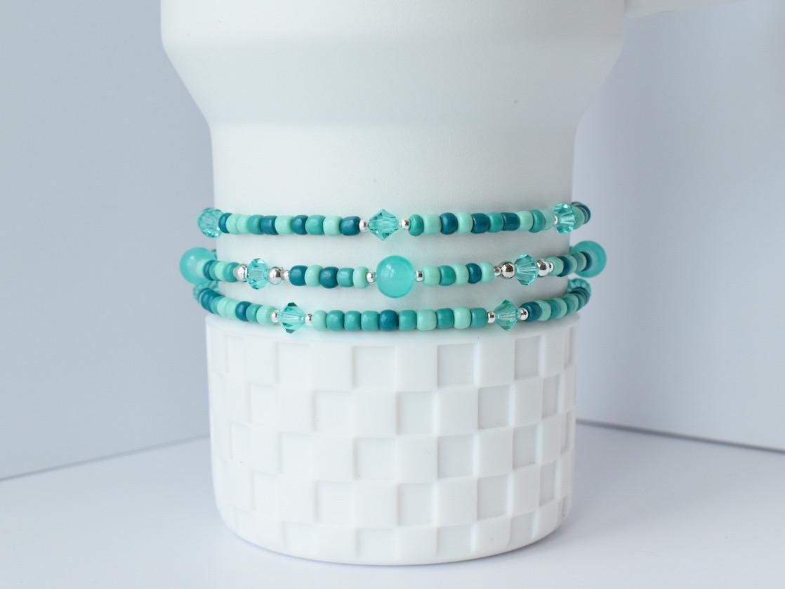 Turquoise Ocean Breeze Bracelet Stack - 3 Piece Set
