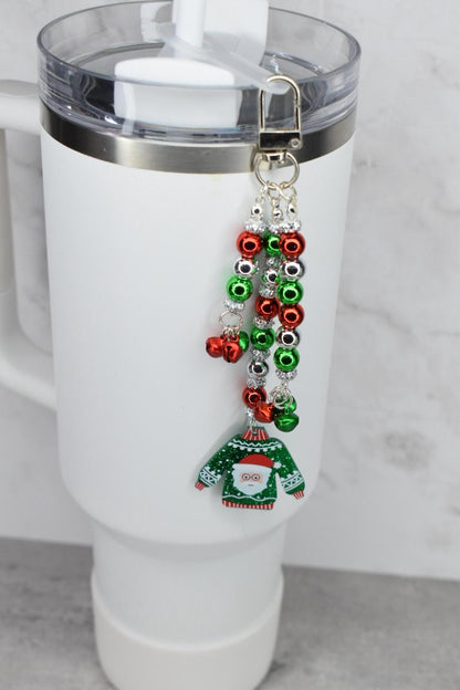 Ugly Christmas Sweater Tumbler Handle Charm