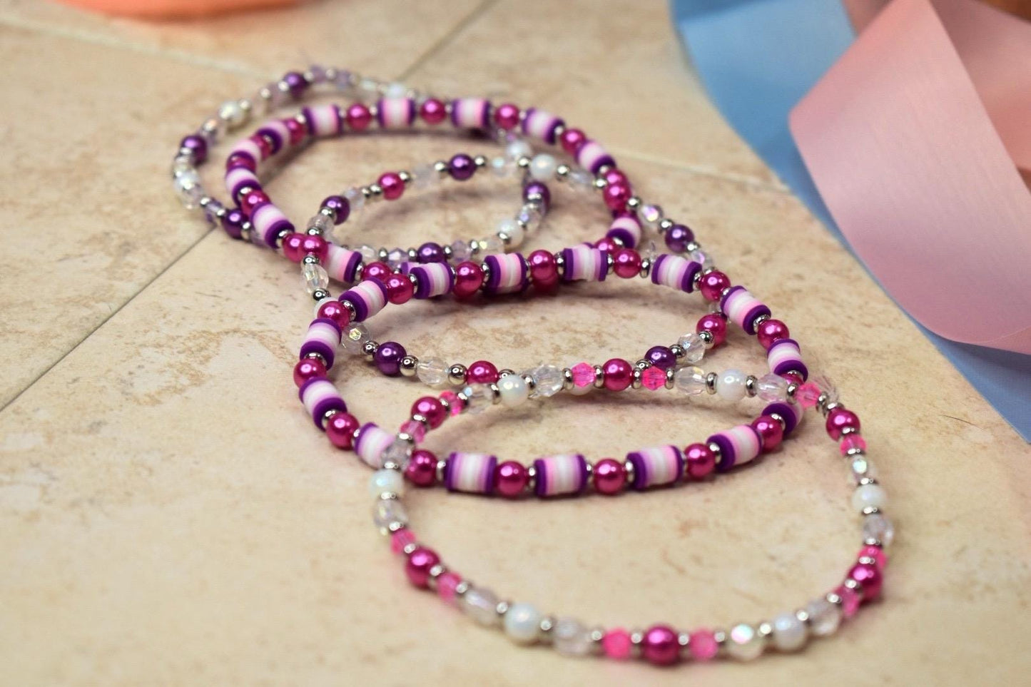 Purple Passion Bracelet Stack - 5 Piece Set