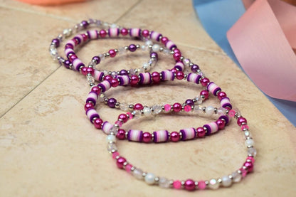 Purple Passion Bracelet Stack - 5 Piece Set