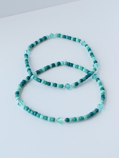 Turquoise Ocean Breeze Bracelet Stack - 3 Piece Set