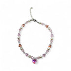 Glinda Crystal Heart and Butterfly Necklace