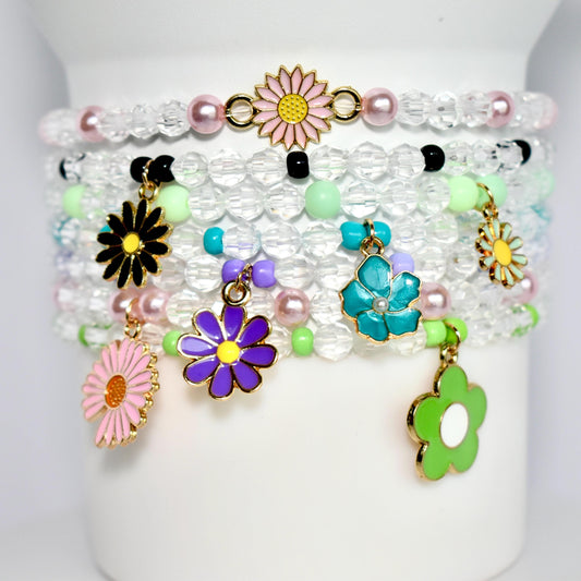 Flower Garden Charm Bracelet Collection