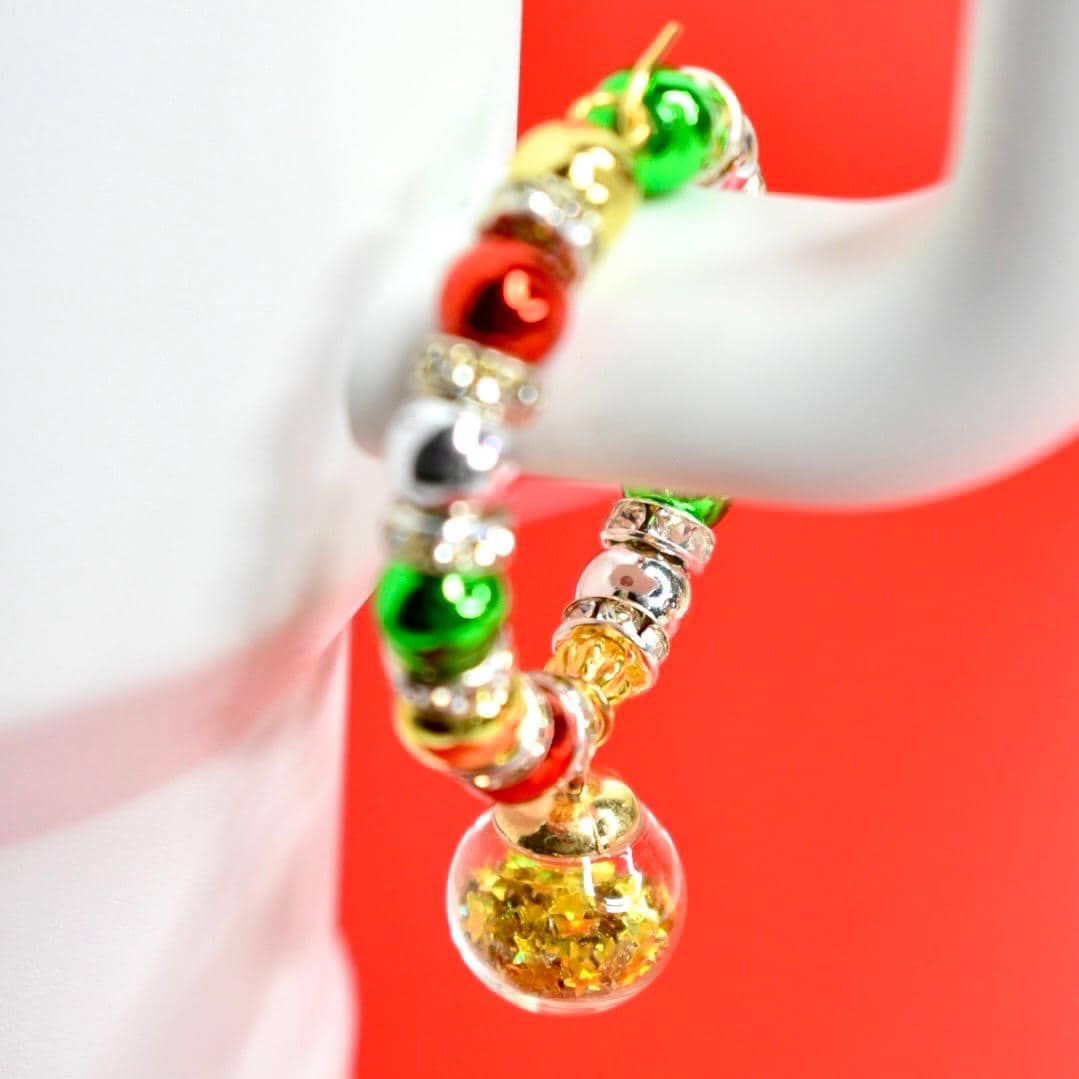 Christmas Ornament Tumbler Handle Charm Bracelet