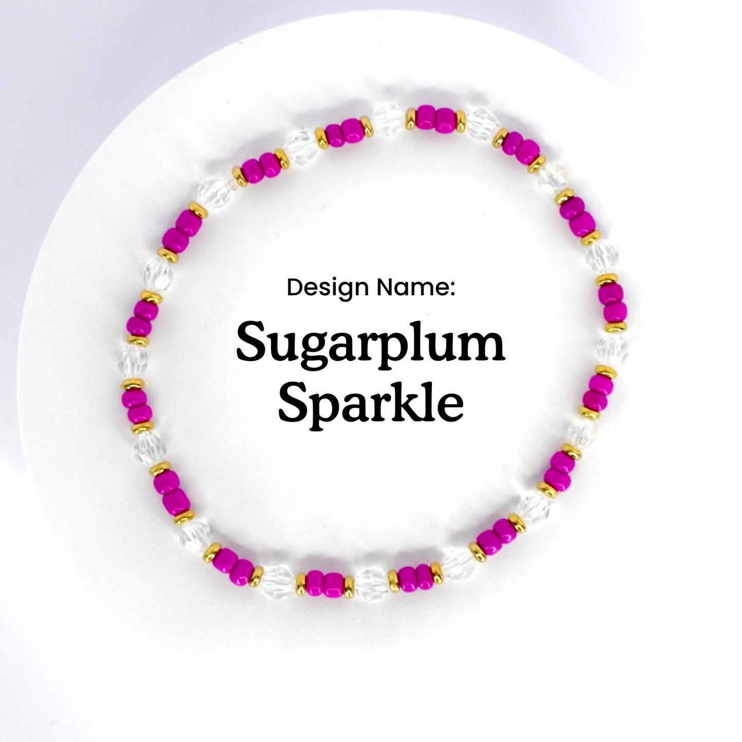 Magenta and Gold Bracelet Collection