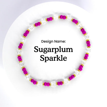 Magenta and Gold Bracelet Collection