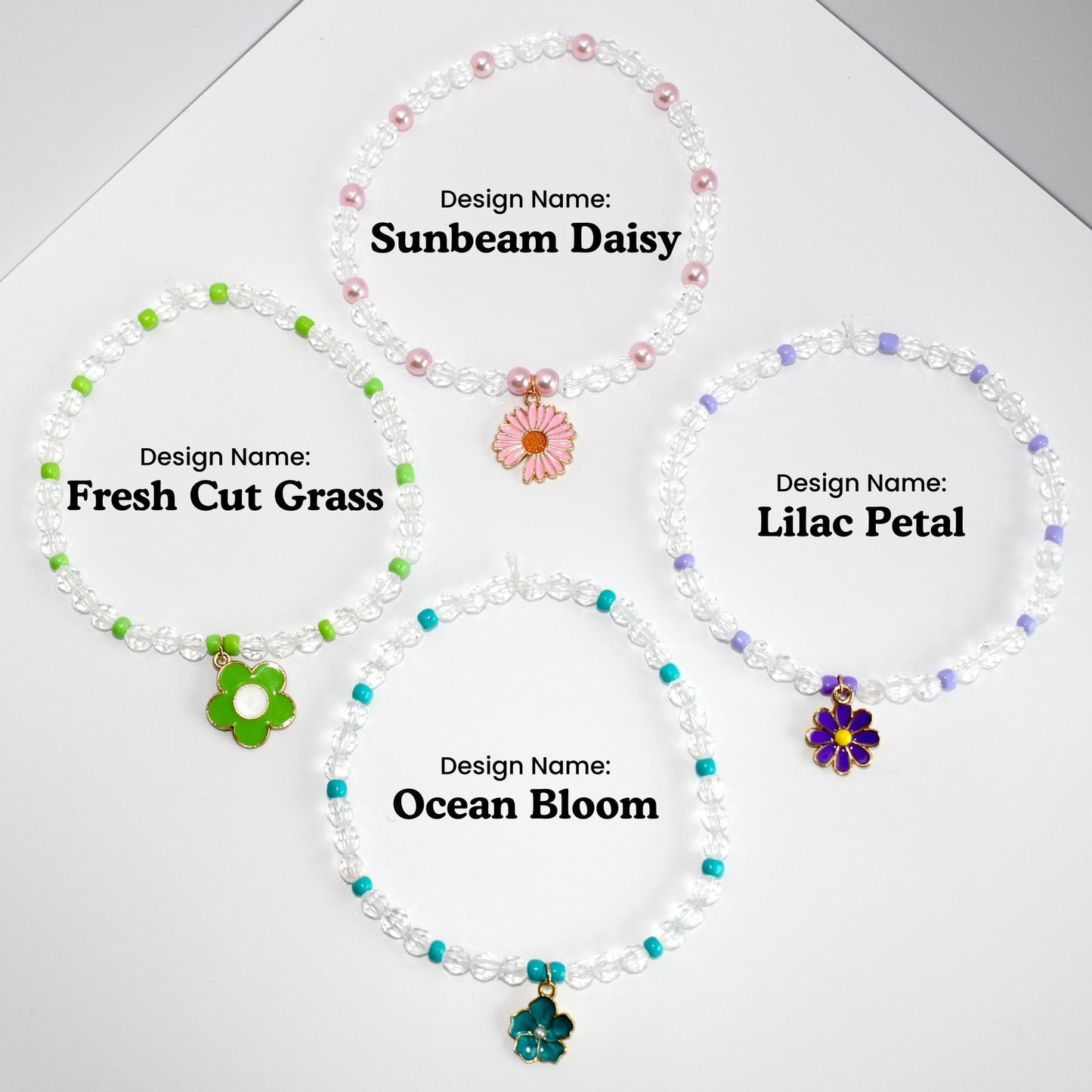 Flower Garden Charm Bracelet Collection