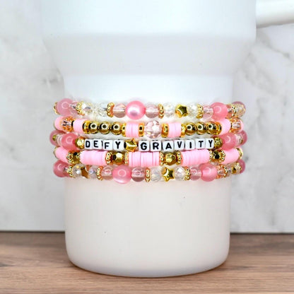 Defy Gravity Bracelet Stack - Customizable 5 Piece Set