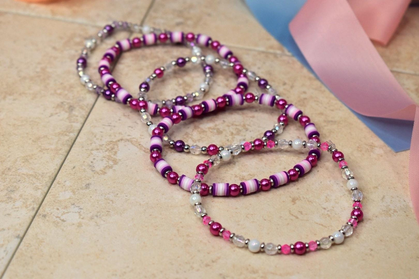 Purple Passion Bracelet Stack - 5 Piece Set